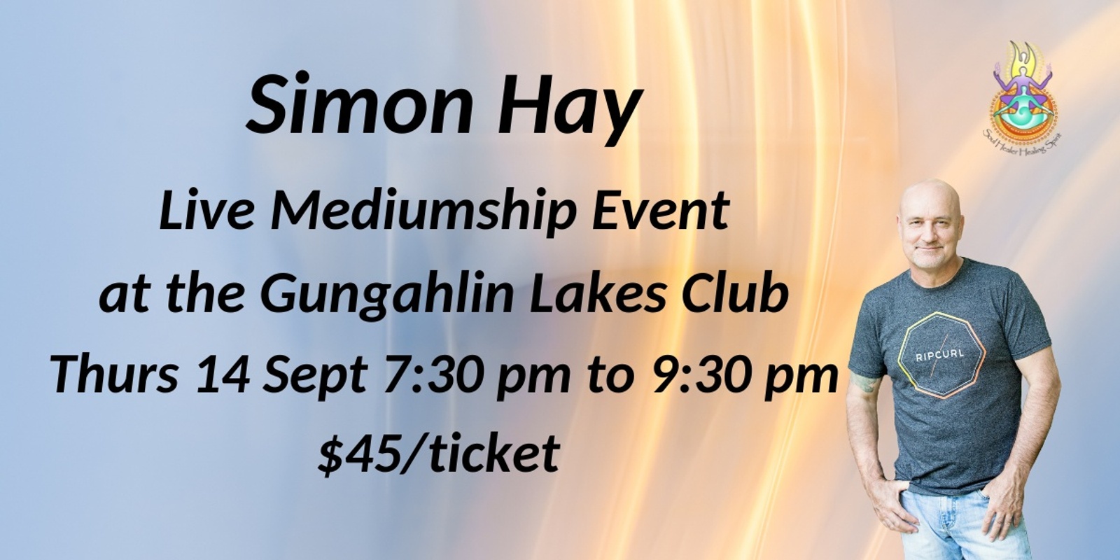 Banner image for Aussie Medium, Simon Hay at the Gungahlin Lakes Club