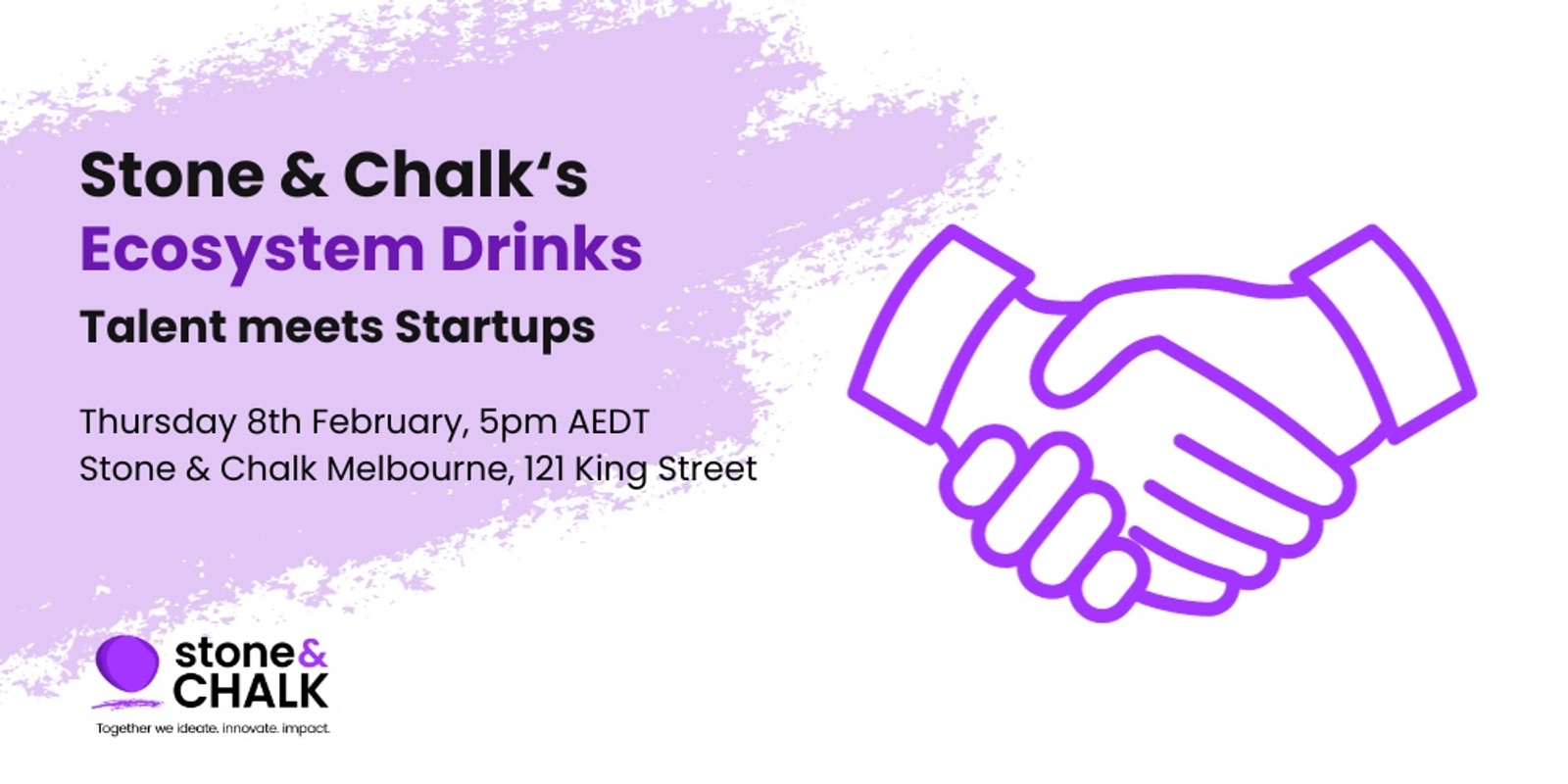 Banner image for Stone & Chalk's Ecosystem Drinks: Talent meets Startups