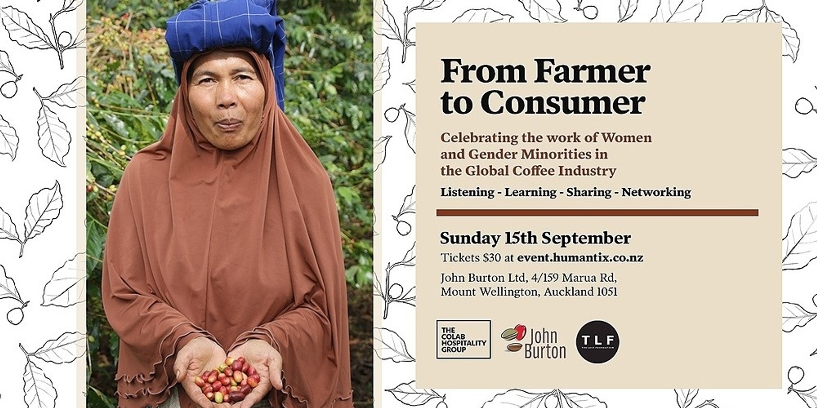 Banner image for From Farmer to Consumer - Celebrating the work of Women and Gender Minorities in the Global Coffee Industry