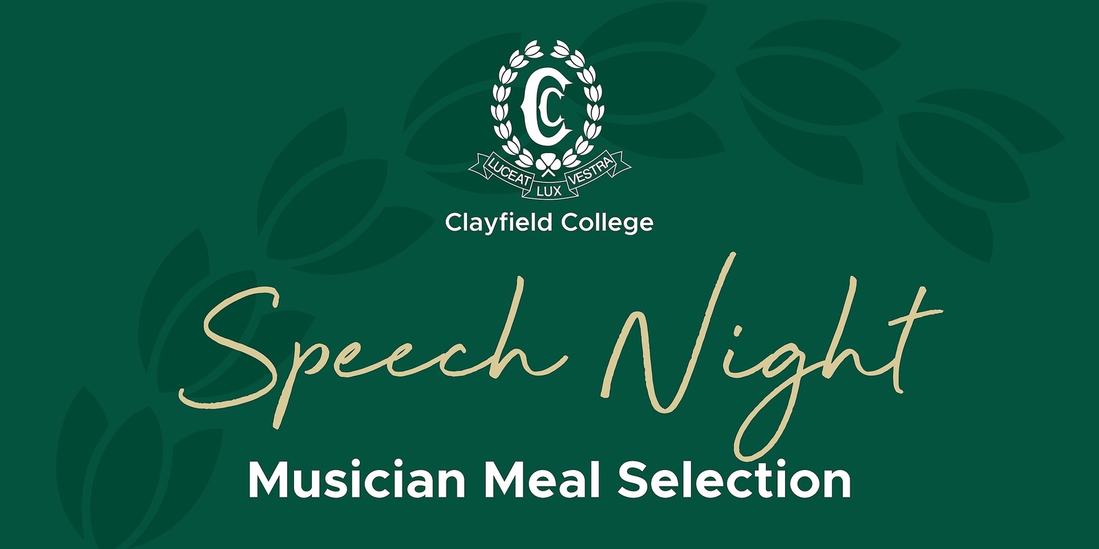 Banner image for 2024 Speech Night Musician Meal Selection