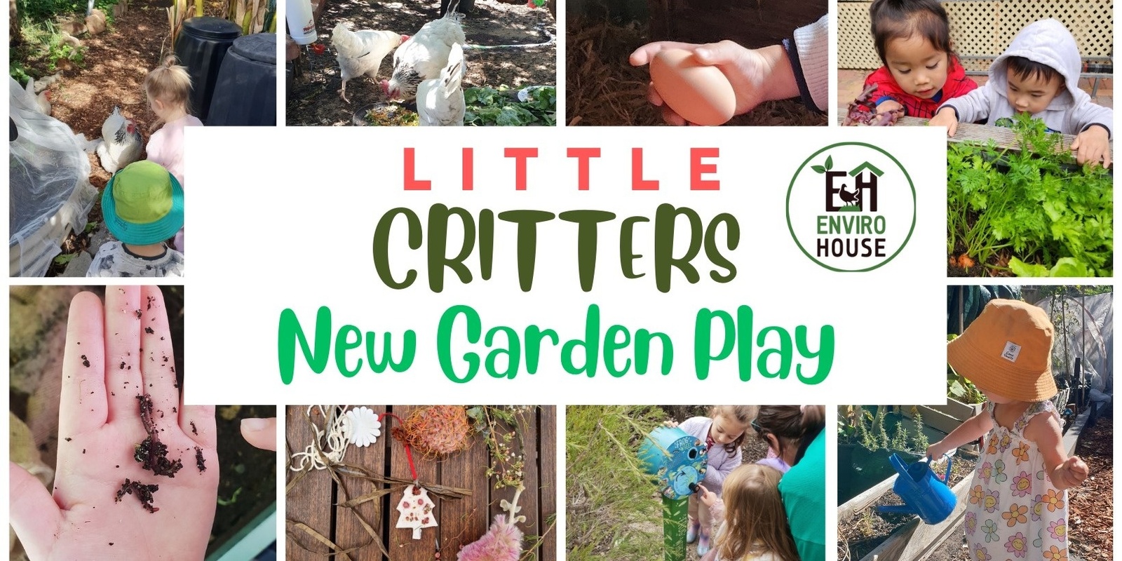 Banner image for Little Critters Garden Play (New Program) - Thursdays 7  - 28 November, 9.30am 