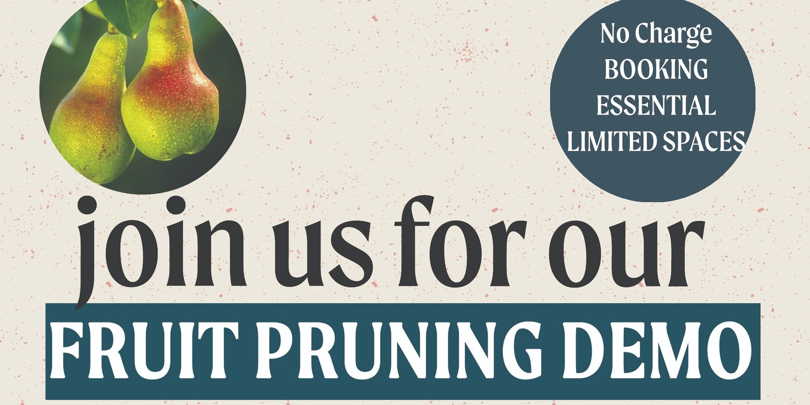 Banner image for Fruit Pruning Demonstration