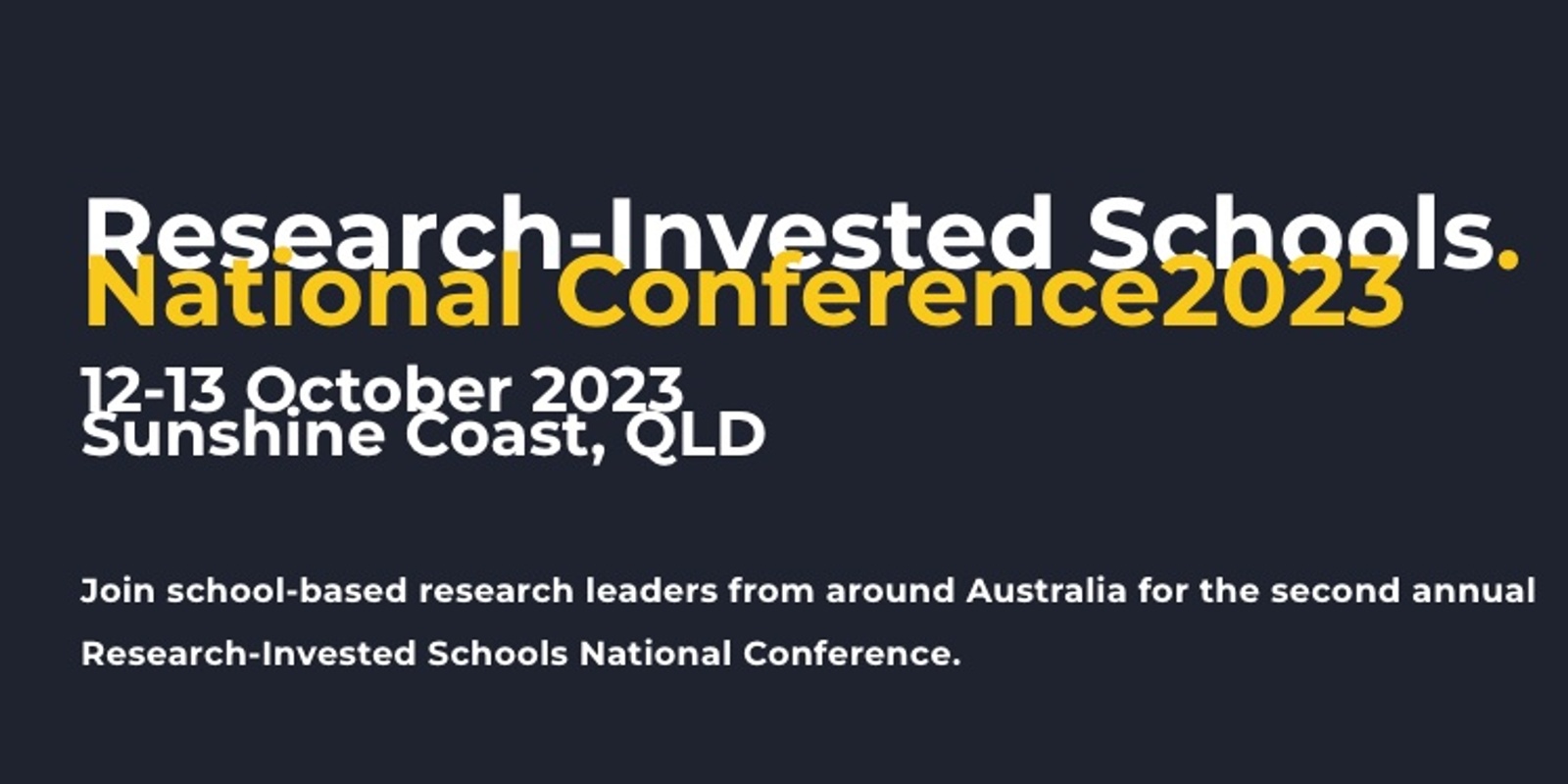 Banner image for The Research Invested School National Conference 2023