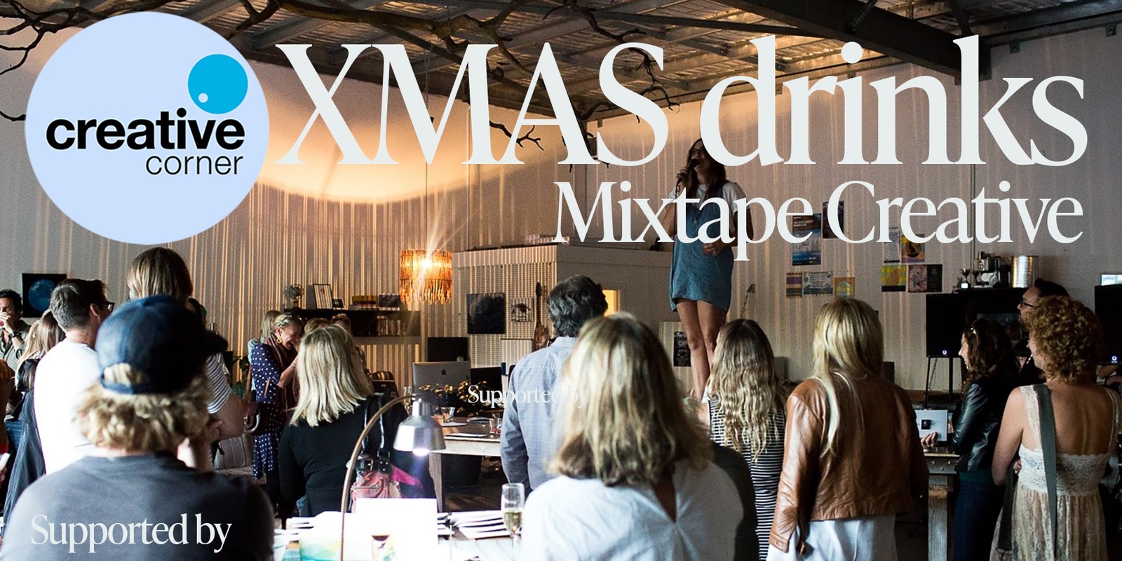 Banner image for Creative Corner XMAS drinks @ Mixtape Creative