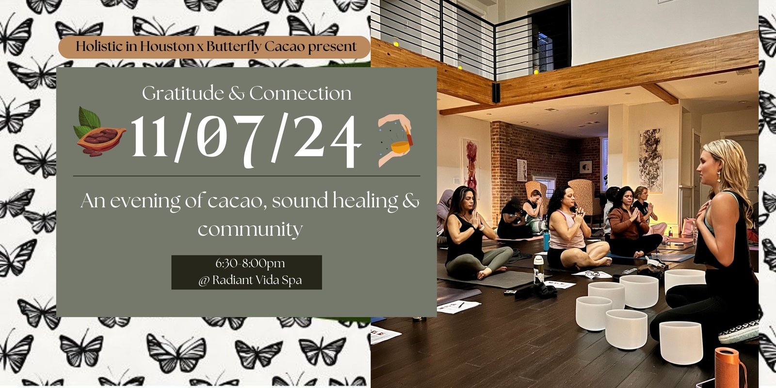 Banner image for Gratitude & Connection: An Evening of Cacao, Sound Healing, and Community