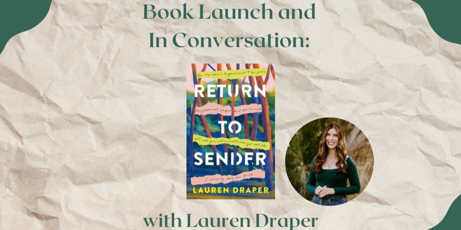 Banner image for Book Launch and In Conversation with Lauren Draper