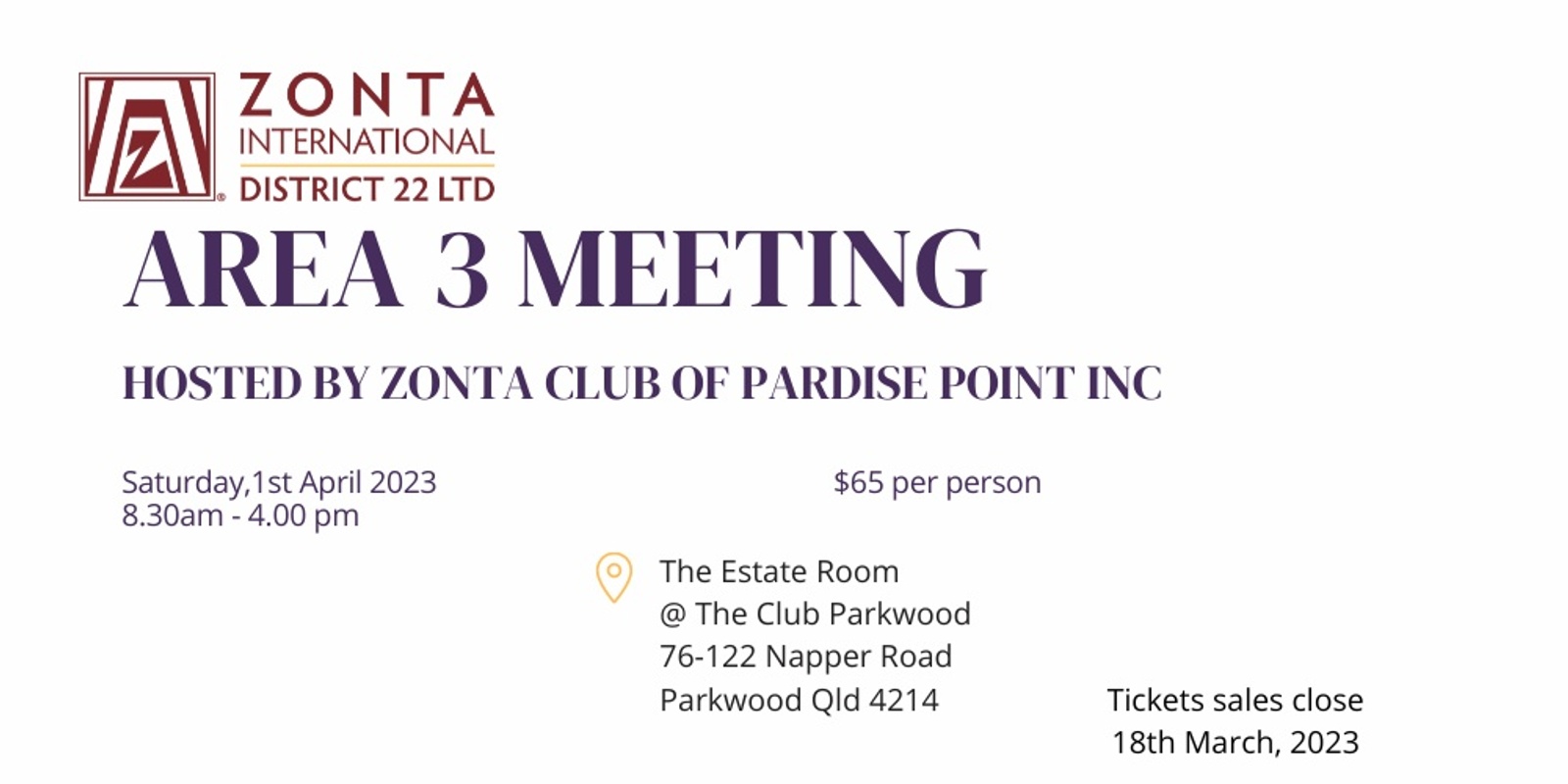 Zonta District 22 - Area 3 Meeting