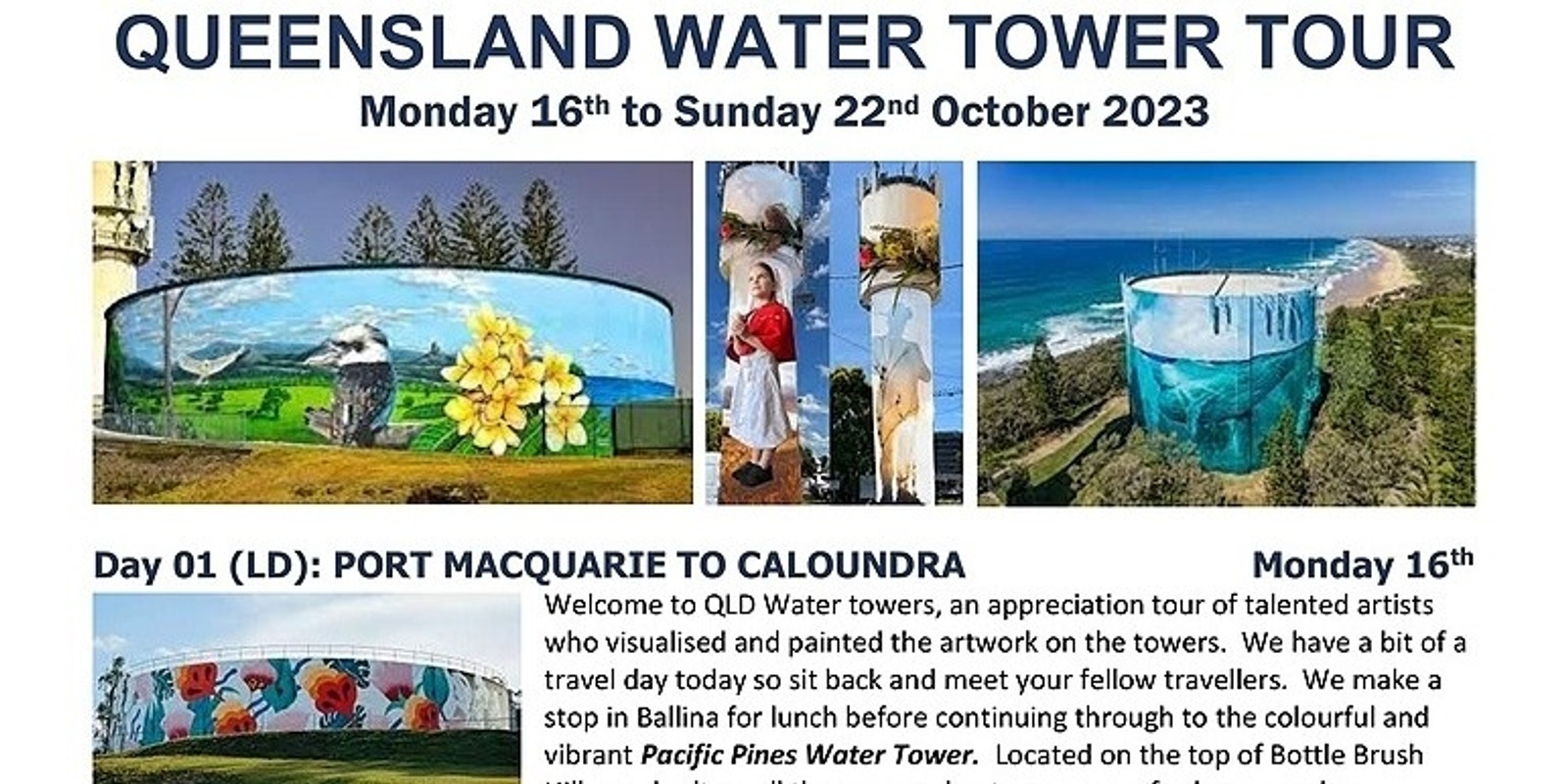 Banner image for Queensland Coastal Water Tower Tour
