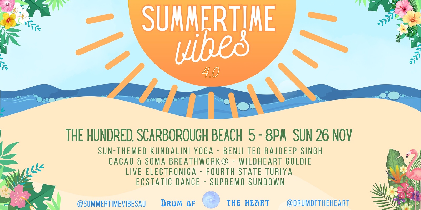 Banner image for SUMMERTIME VIBES 4.0 @ THE HUNDRED, SCARBOROUGH BEACH