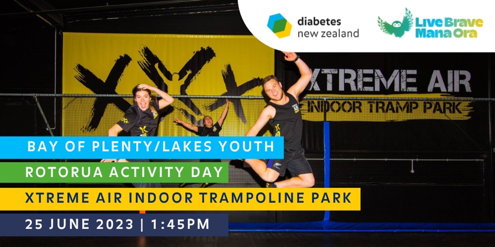 Banner image for Diabetes NZ Bay of Plenty/Lakes Youth Xtreme Air (Rotorua)