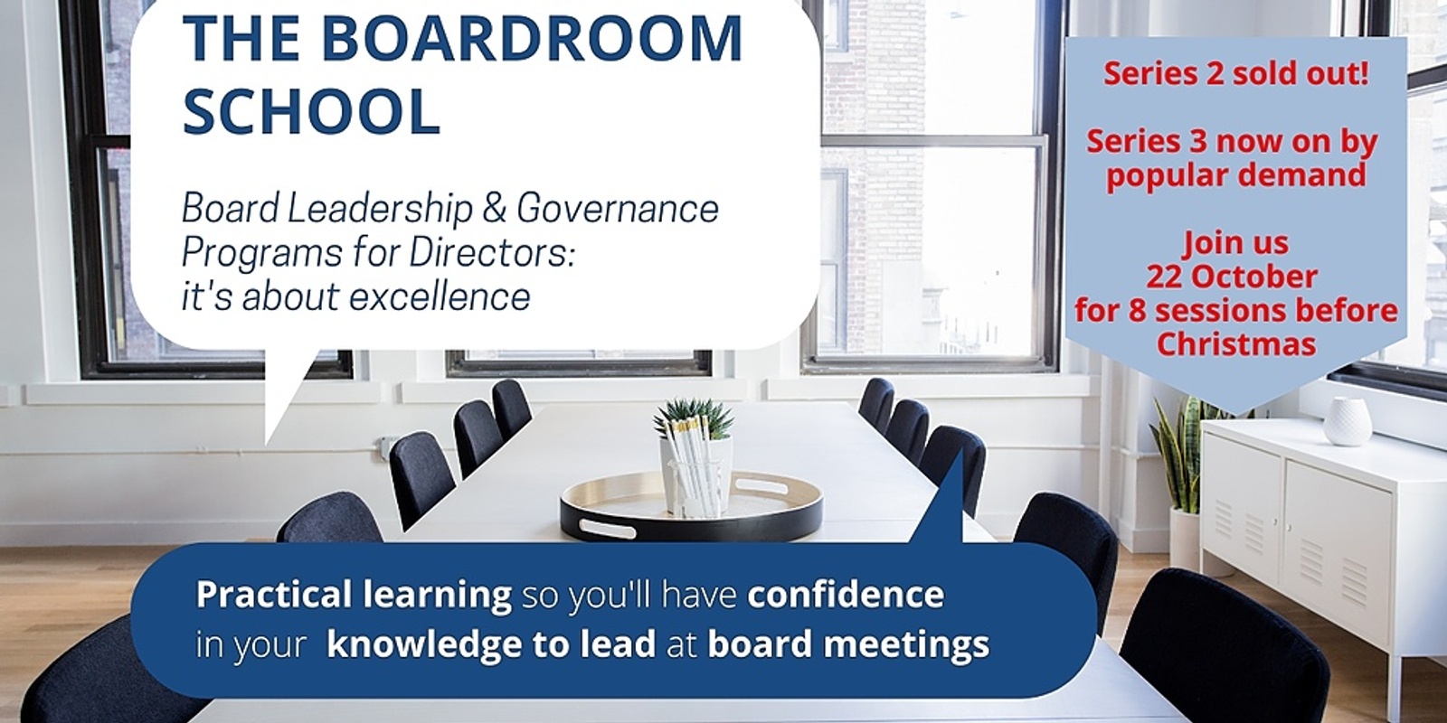 Banner image for The Boardroom School Series 3