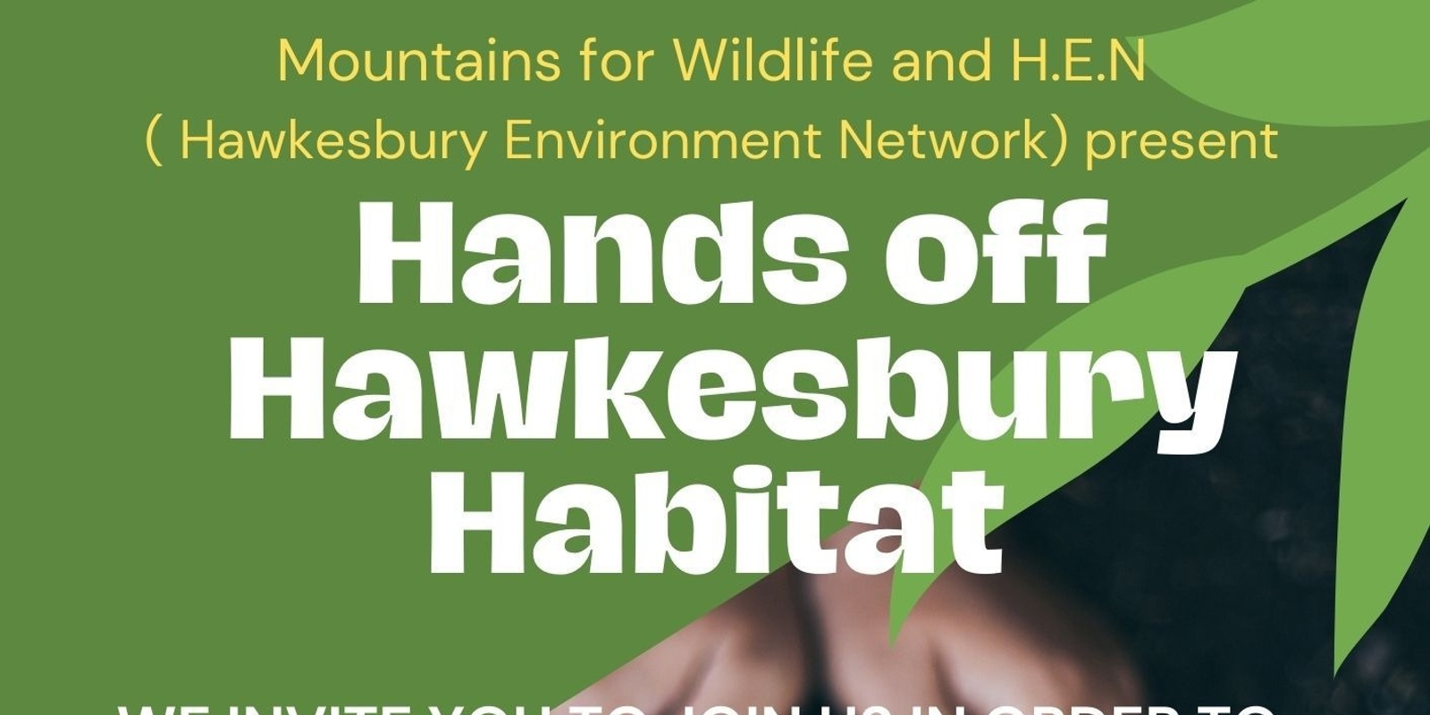 Banner image for Hands off Hawkesbury Habitat 