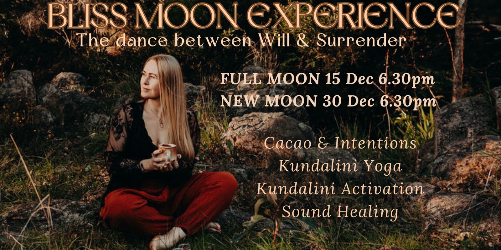 Banner image for BLISS Moon Experience - The dance between Will & Surrender