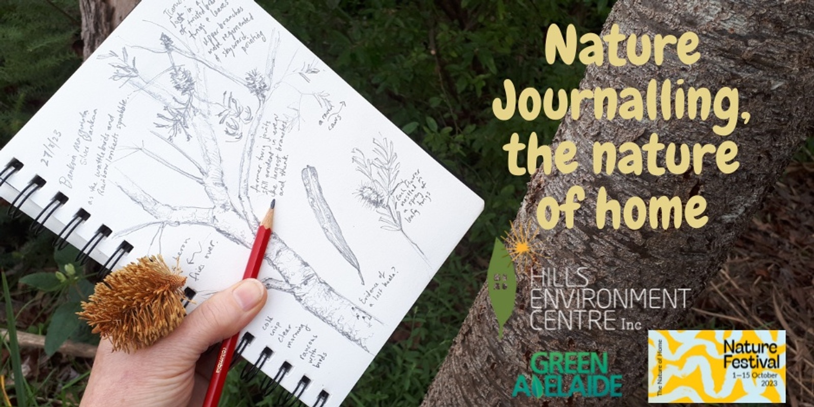 Banner image for Nature Journalling - the nature of home APOLOGIES, THIS EVENT HAS BEEN CANCELLED DUE TO LOW NUMBERS