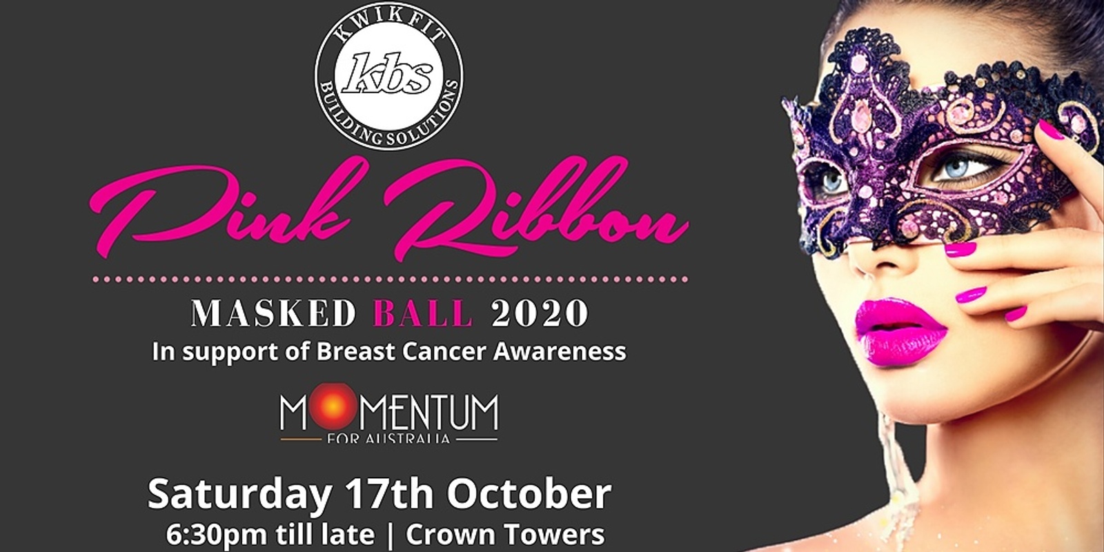 Banner image for Kwikfit Pink Ribbon Ball 2020