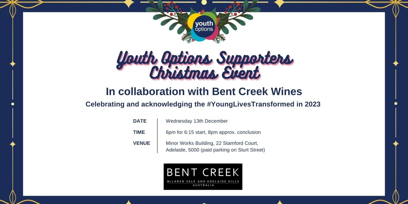 Youth Options Supporters Christmas Event in collaboration with Bent ...