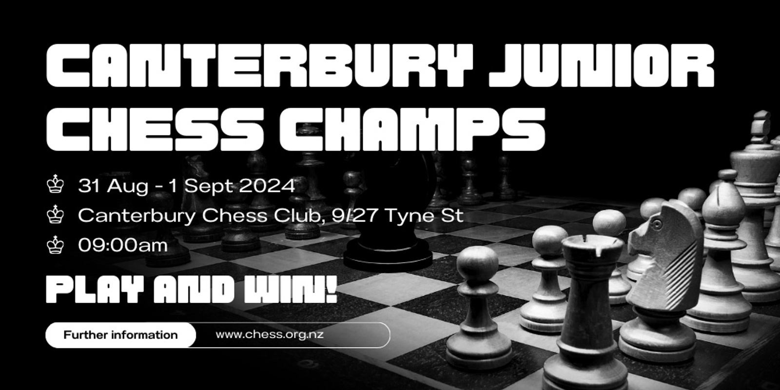 Banner image for Canterbury Junior Chess Championships 2024