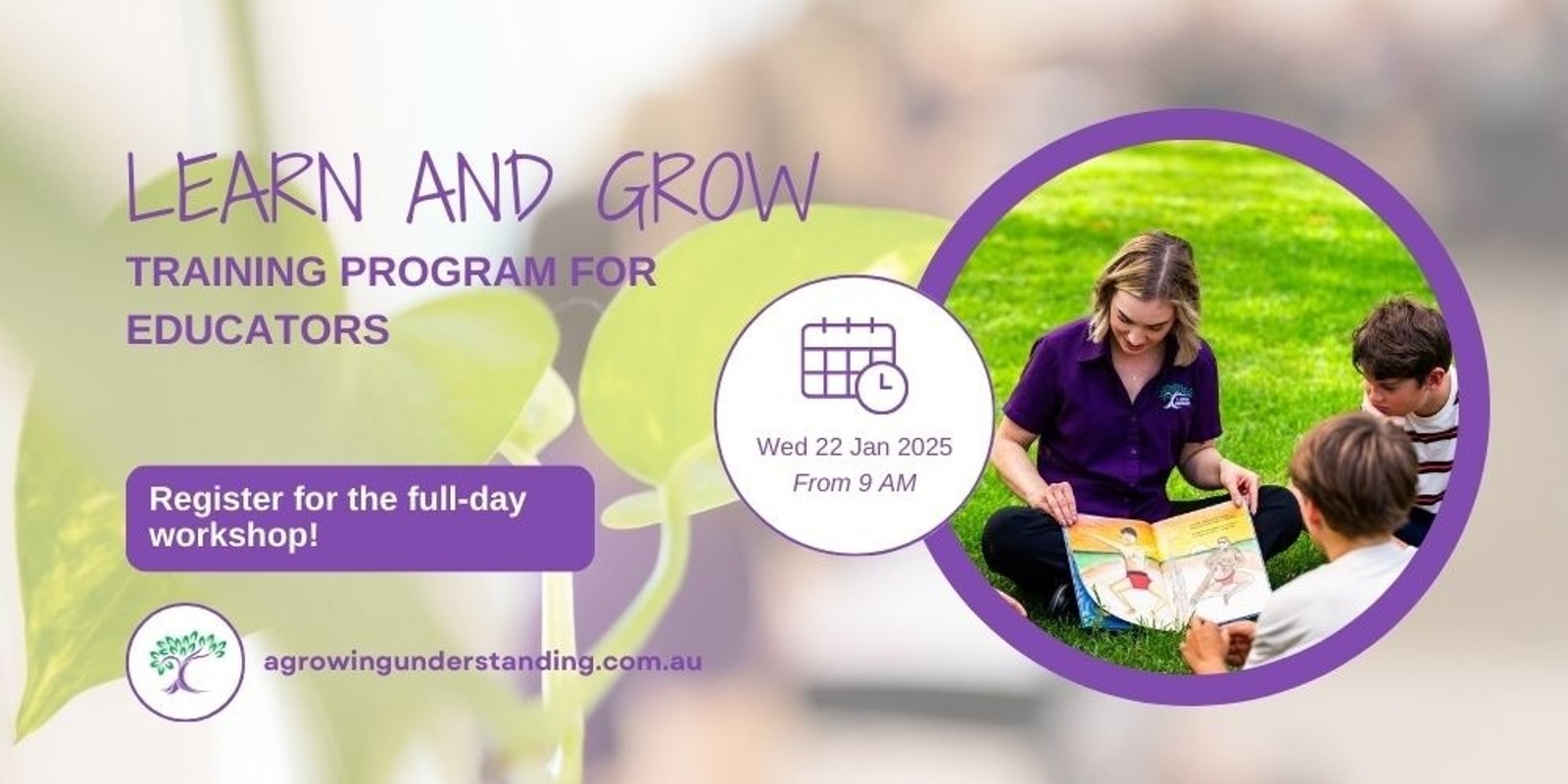 Banner image for Learn and Grow Training Program for Educators