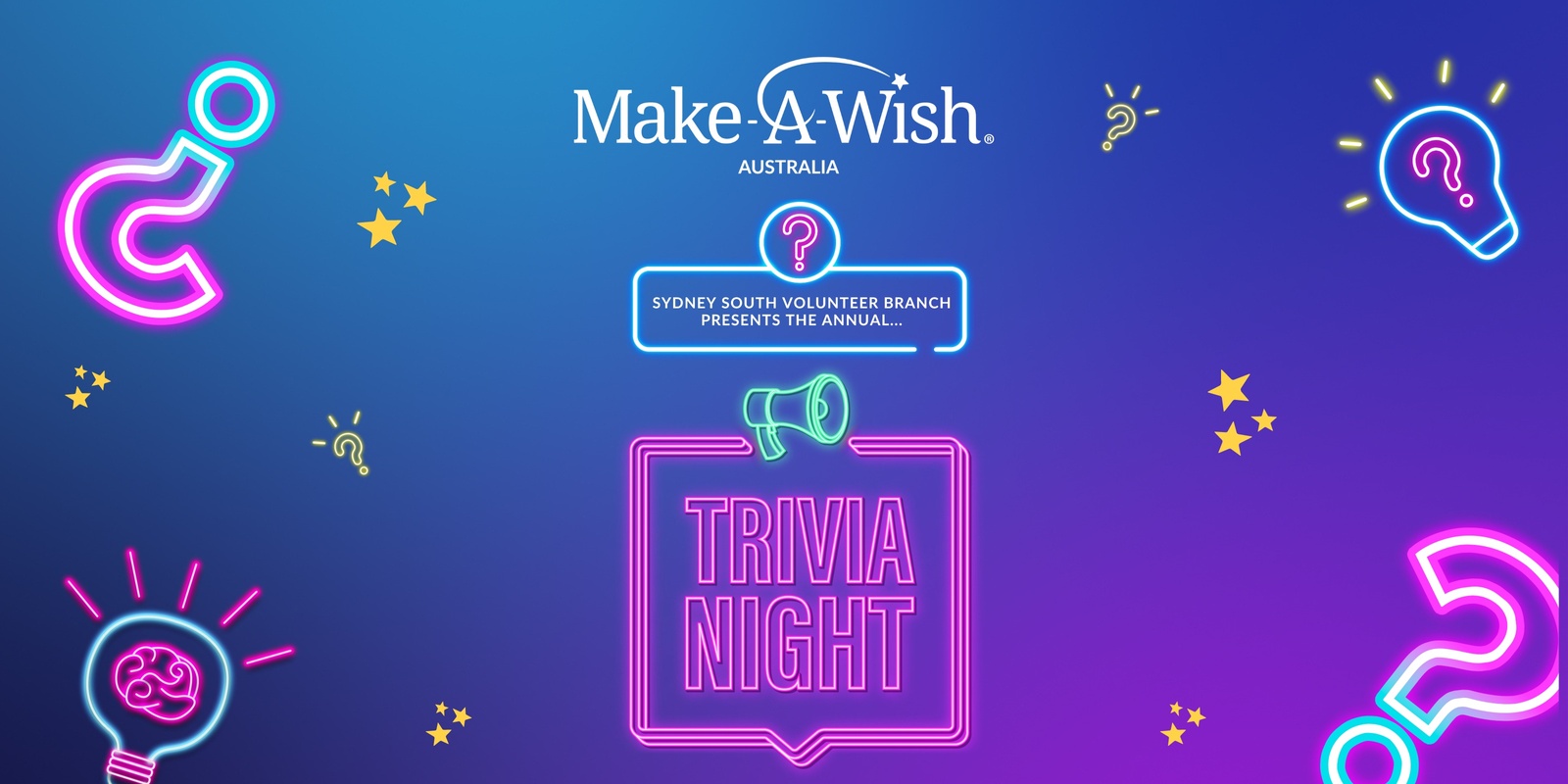 Banner image for Make-A-Wish Sydney South Trivia Night 