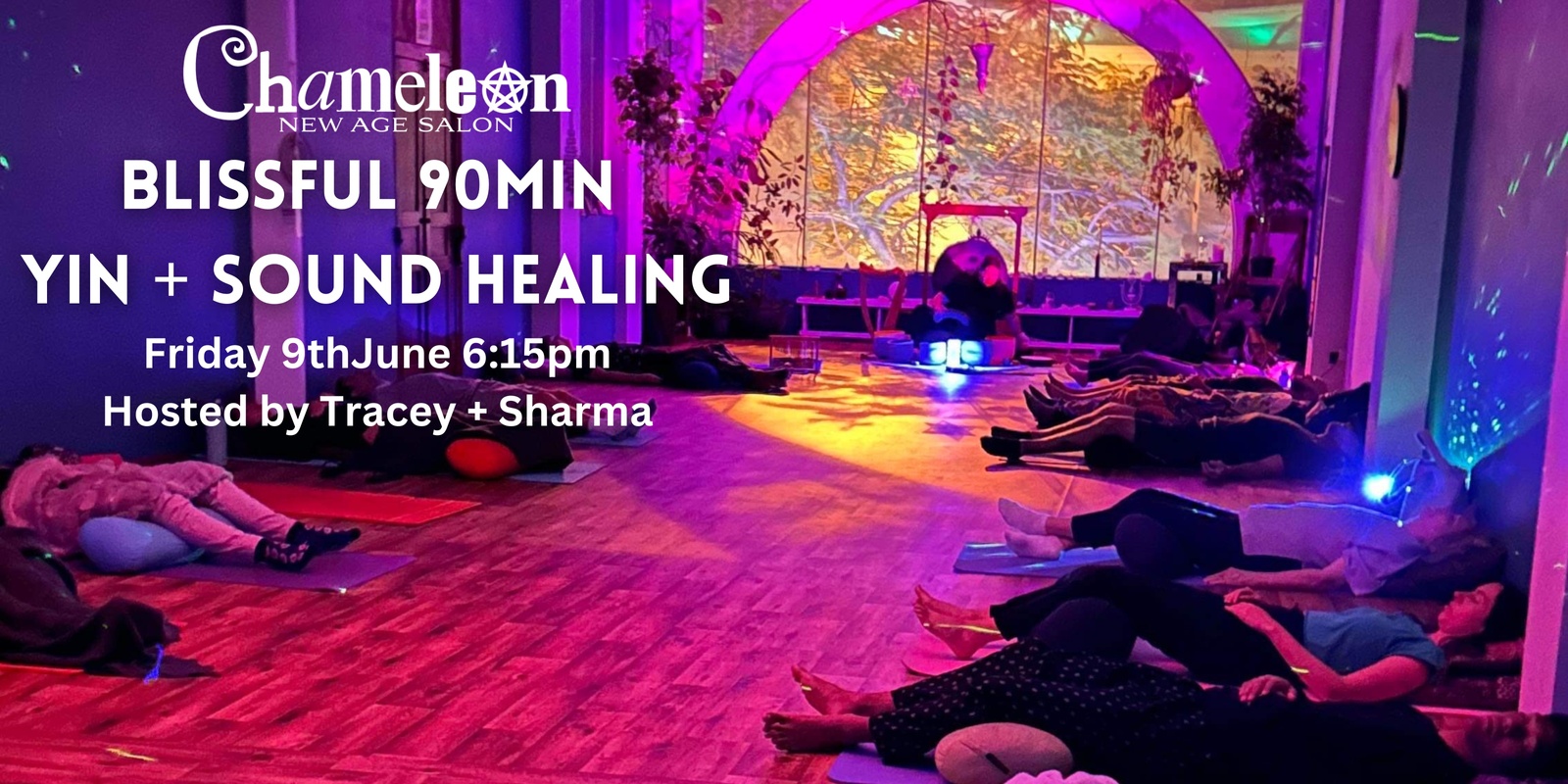 Banner image for Yin-Flow + Sound Healing with Tracey + Sharma