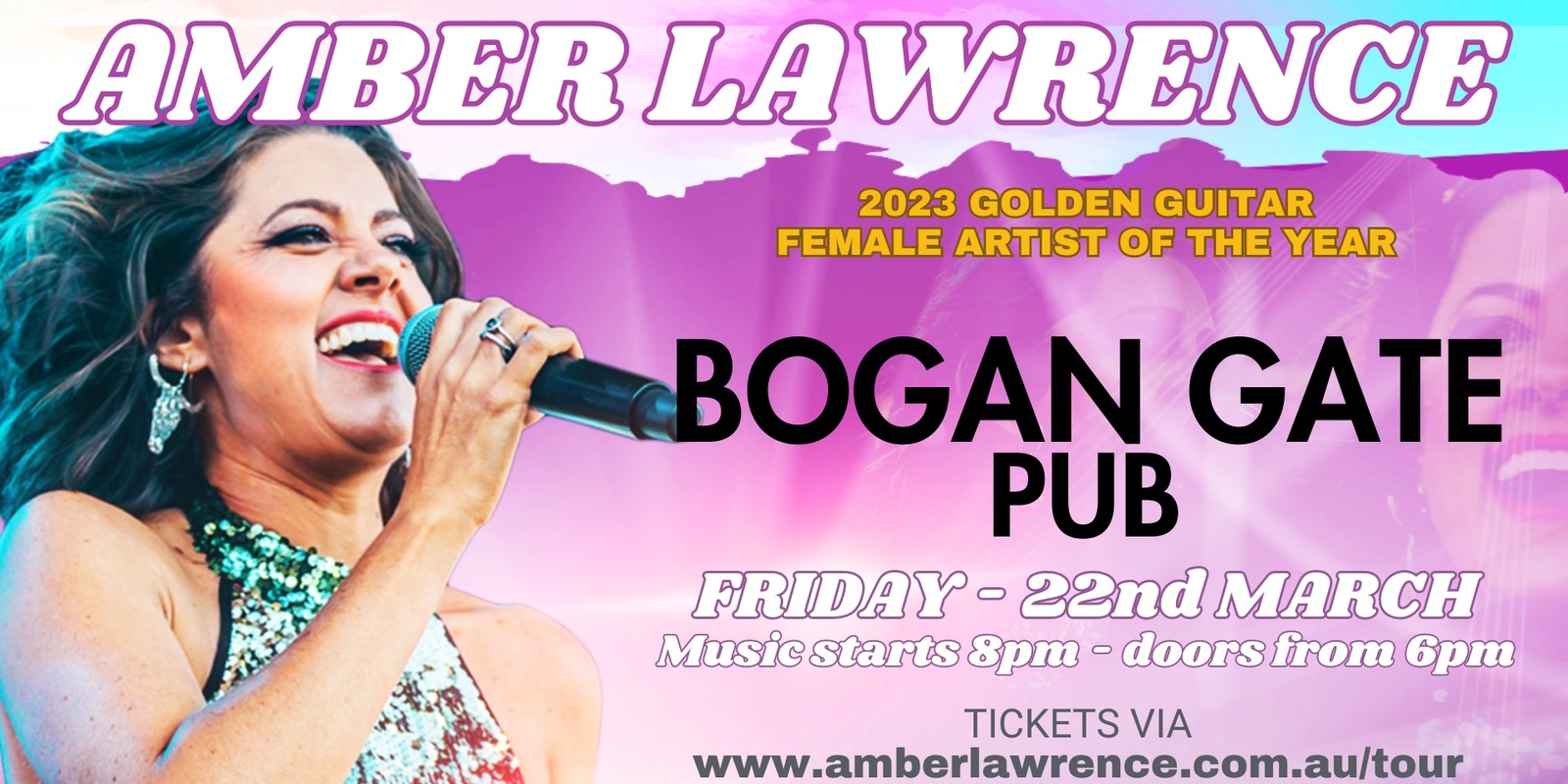 Banner image for Amber Lawrence - Bogan Gate Pub - Live A Country Song Tour