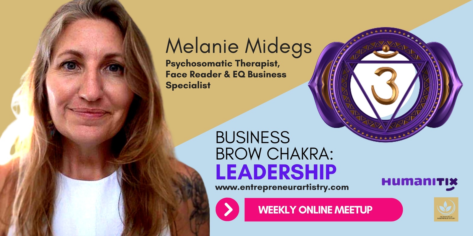 Banner image for Business Chakra Meetup - Brow Chakra: Leadership