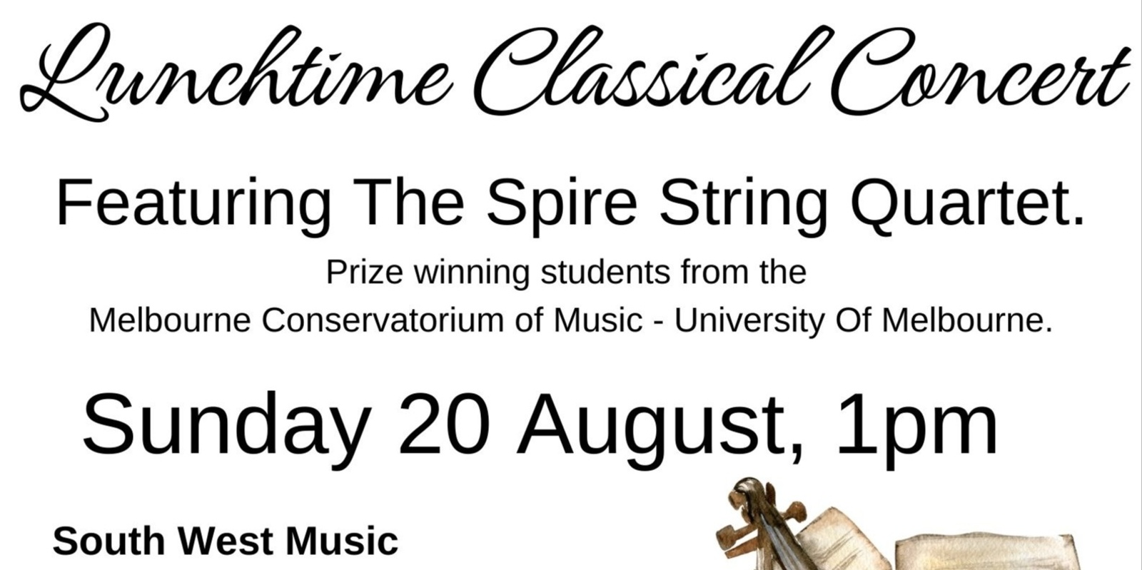 Banner image for Lunchtime Classical Concert - The Spire String Quartet