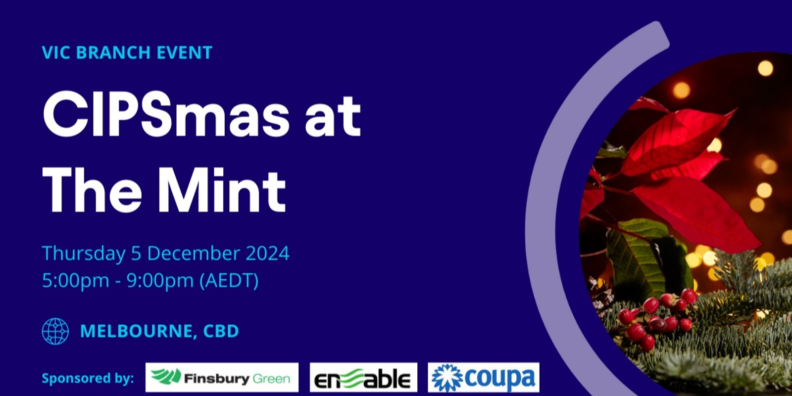 Banner image for VIC Branch - CIPSmas at The Mint 