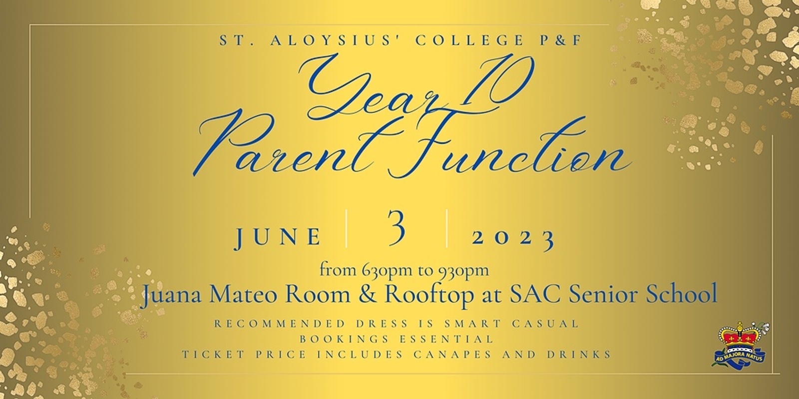 St. Aloysius' College P&F Year 10 Parent Function 2023