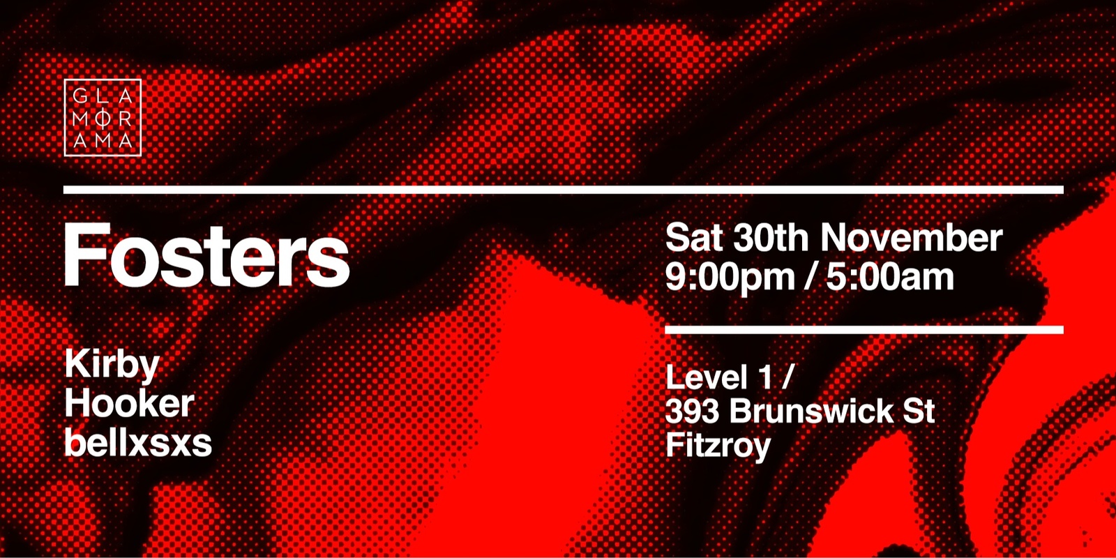 Banner image for Glamorama Saturdays ft. Fosters