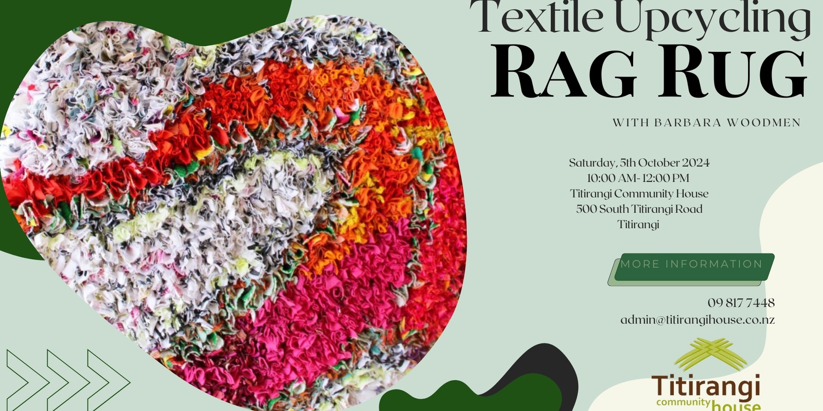 Banner image for Textile Upcycling Rag Rug Workshop 