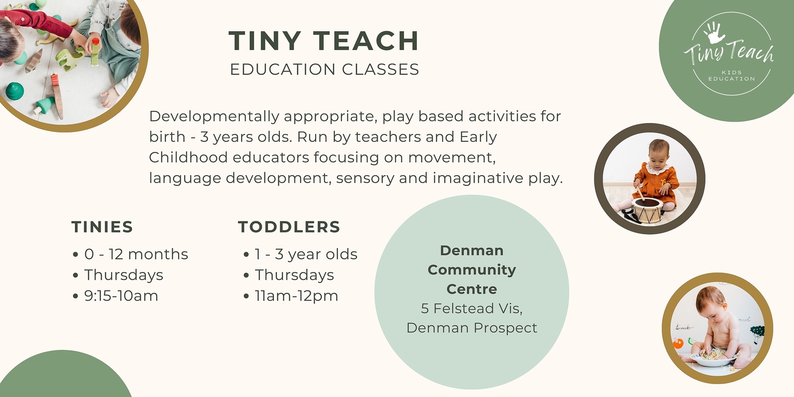 Banner image for Tiny Teach Educational Classes