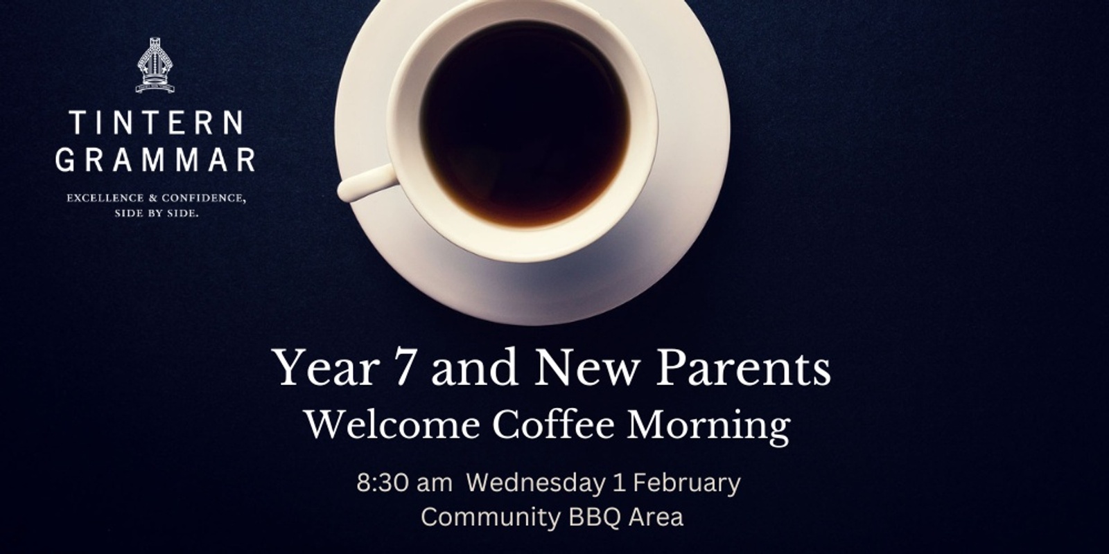 Banner image for Year 7 and New Parents Coffee Morning