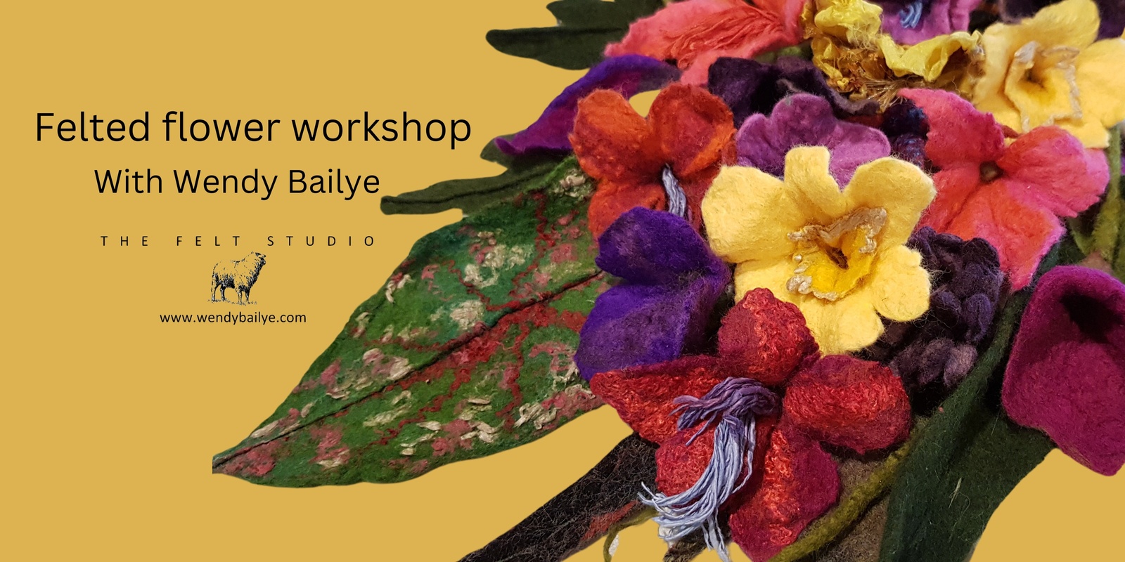 Banner image for Felt workshop - Felted flower workshop 