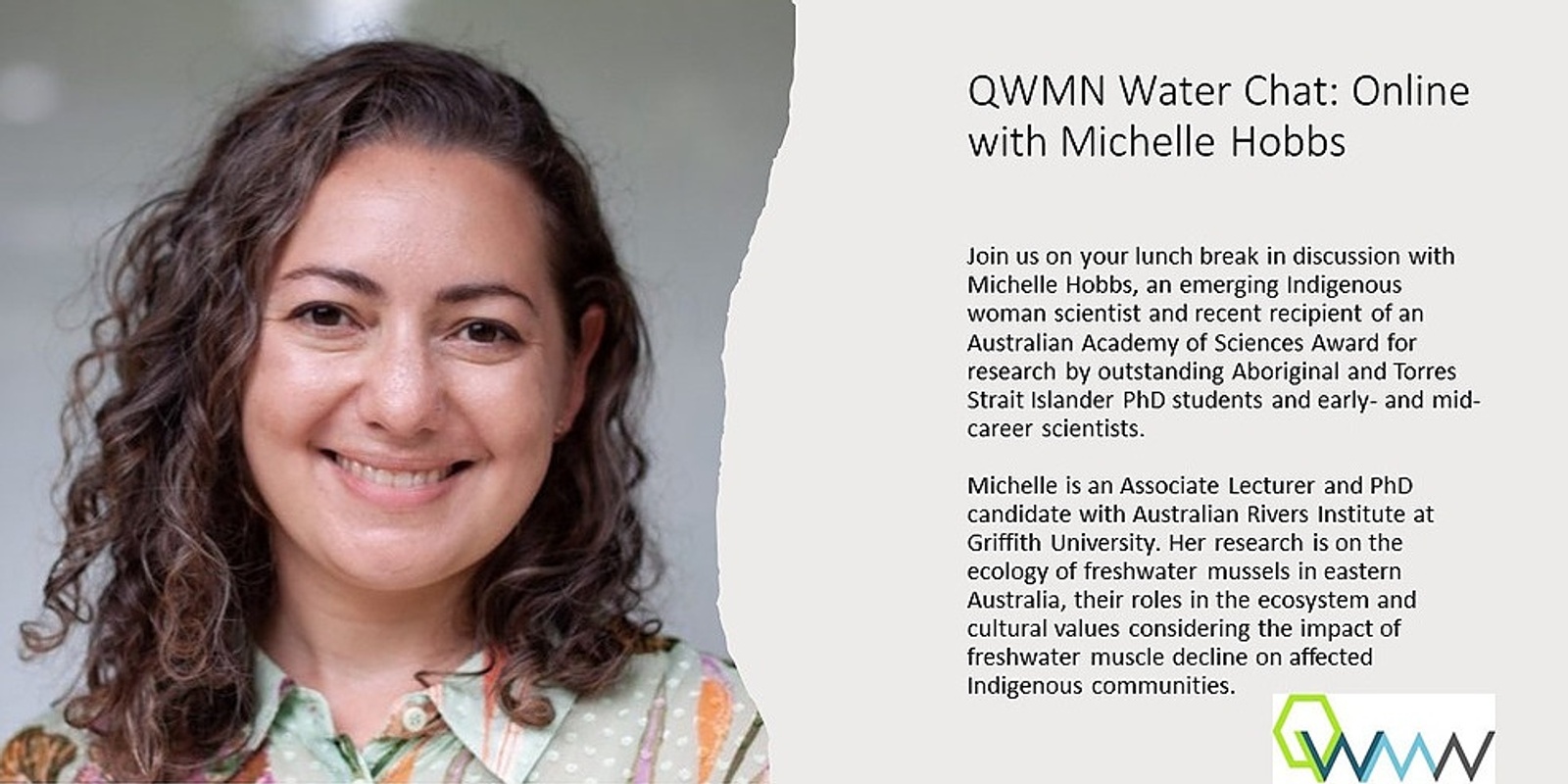 QWMN Water Chat online with Michelle Hobbs Humanitix