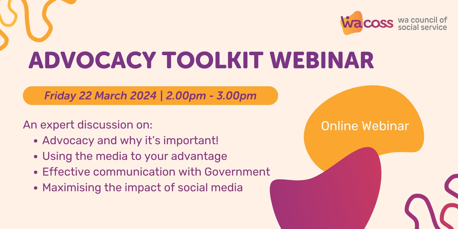 Banner image for Advocacy Toolkit Webinar