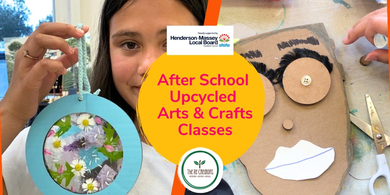 Banner image for Upcycled Arts and Crafts After School Class, Te Atatū South Community Centre, Term 1 (10 weeks), Thur 8 Feb -11 Apr, 3.15pm - 5.15pm