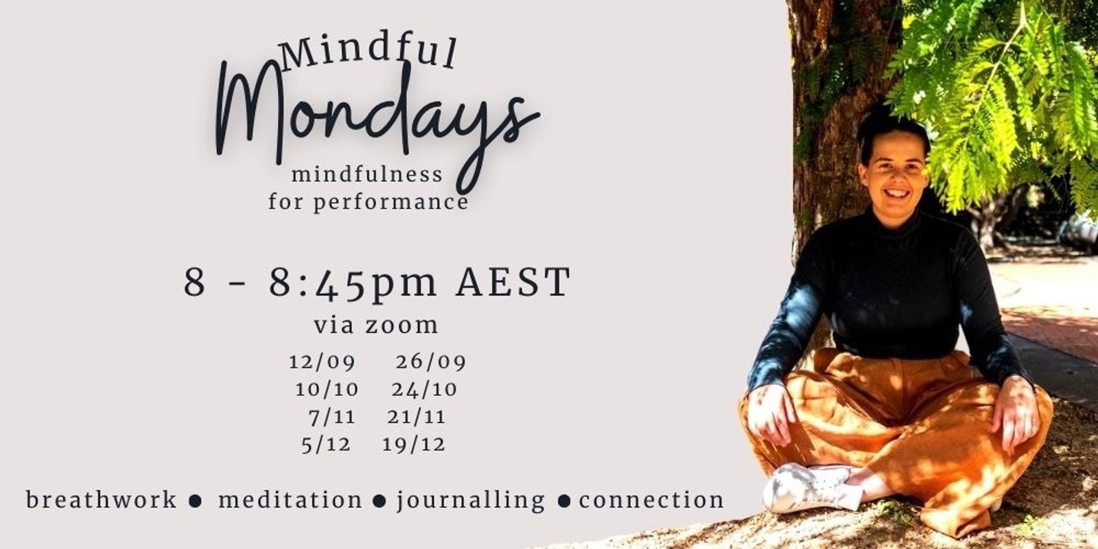 Banner image for Mindful Mondays with Emily McKie - 7th November