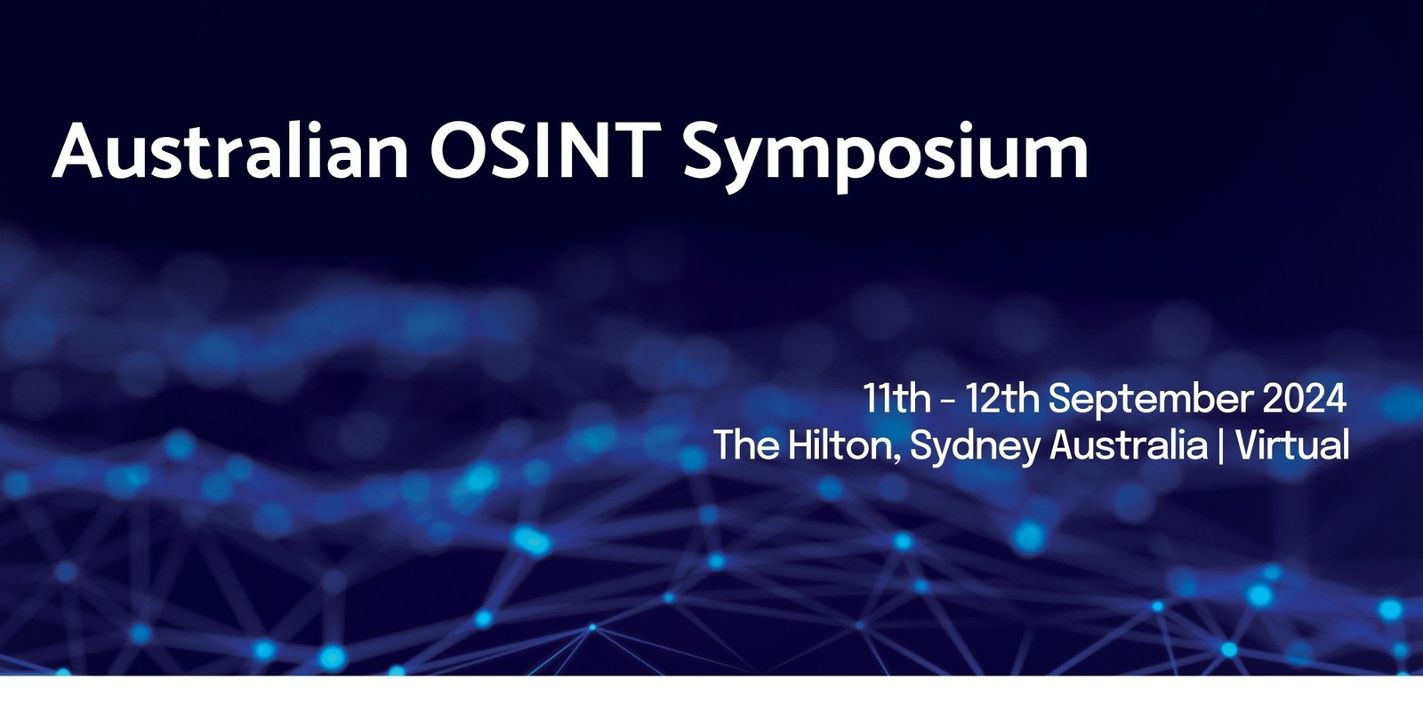 Banner image for Australian OSINT Symposium 2024