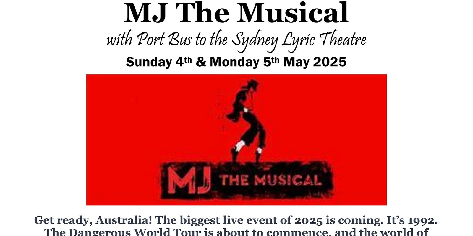 Banner image for MJ The Musical