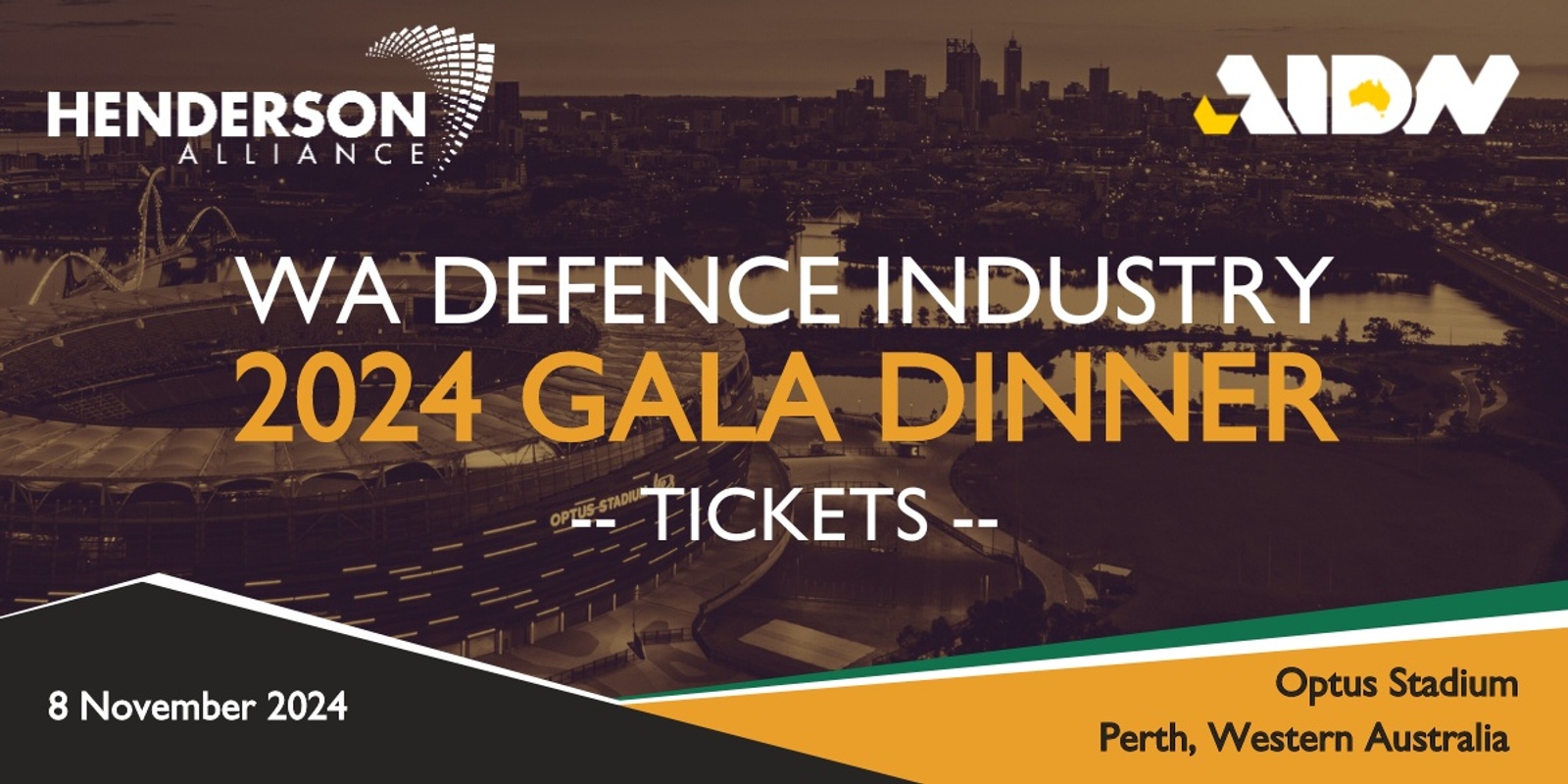 Banner image for WA Defence Industry 2024 Gala Dinner