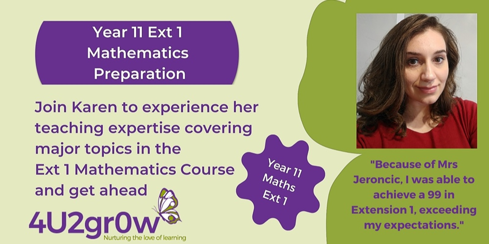 Banner image for Year 11 Extension 1 Mathematics to get ahead for 2023