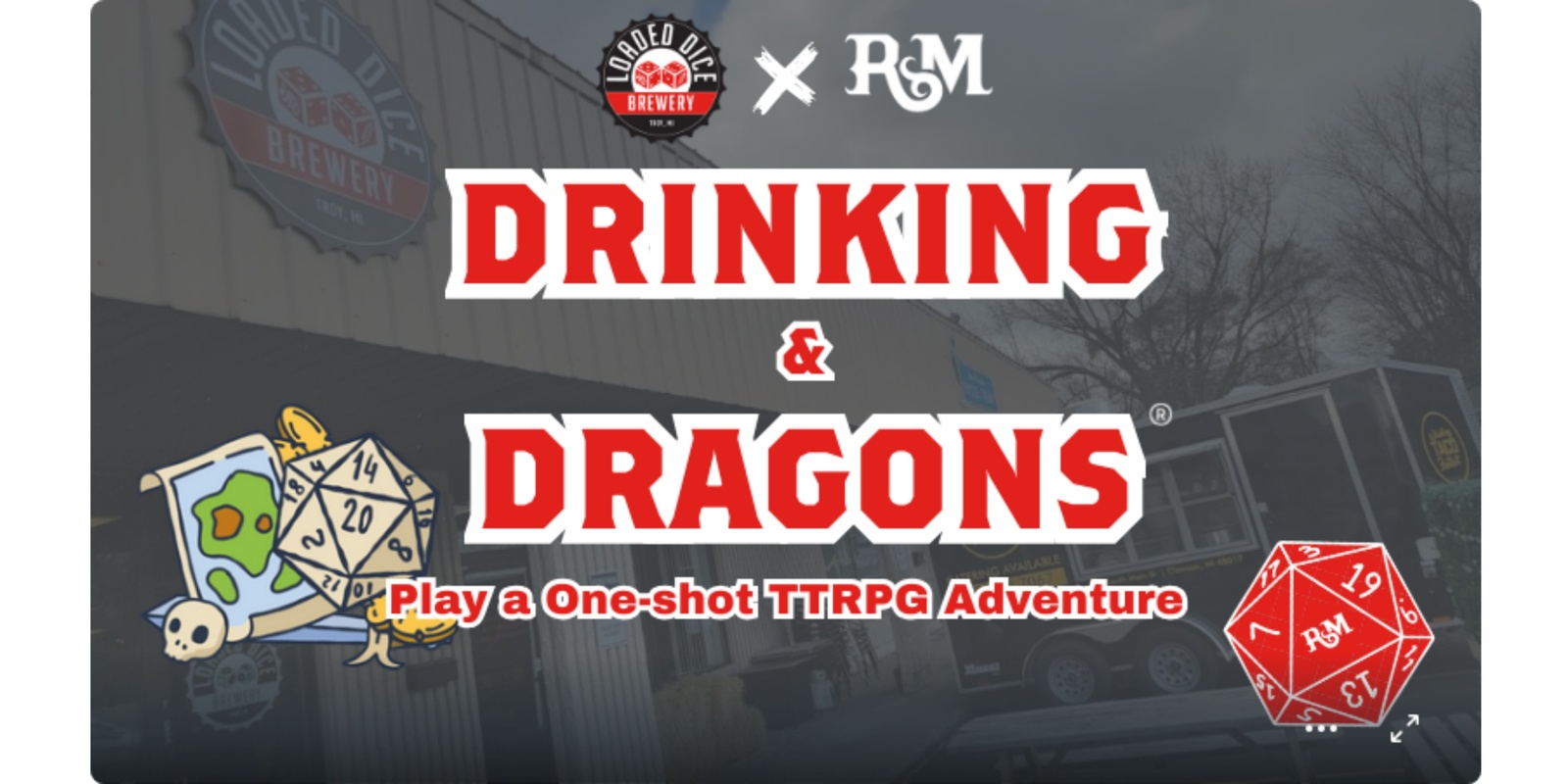 Banner image for Drinking & Dragons at Loaded Dice Brewery