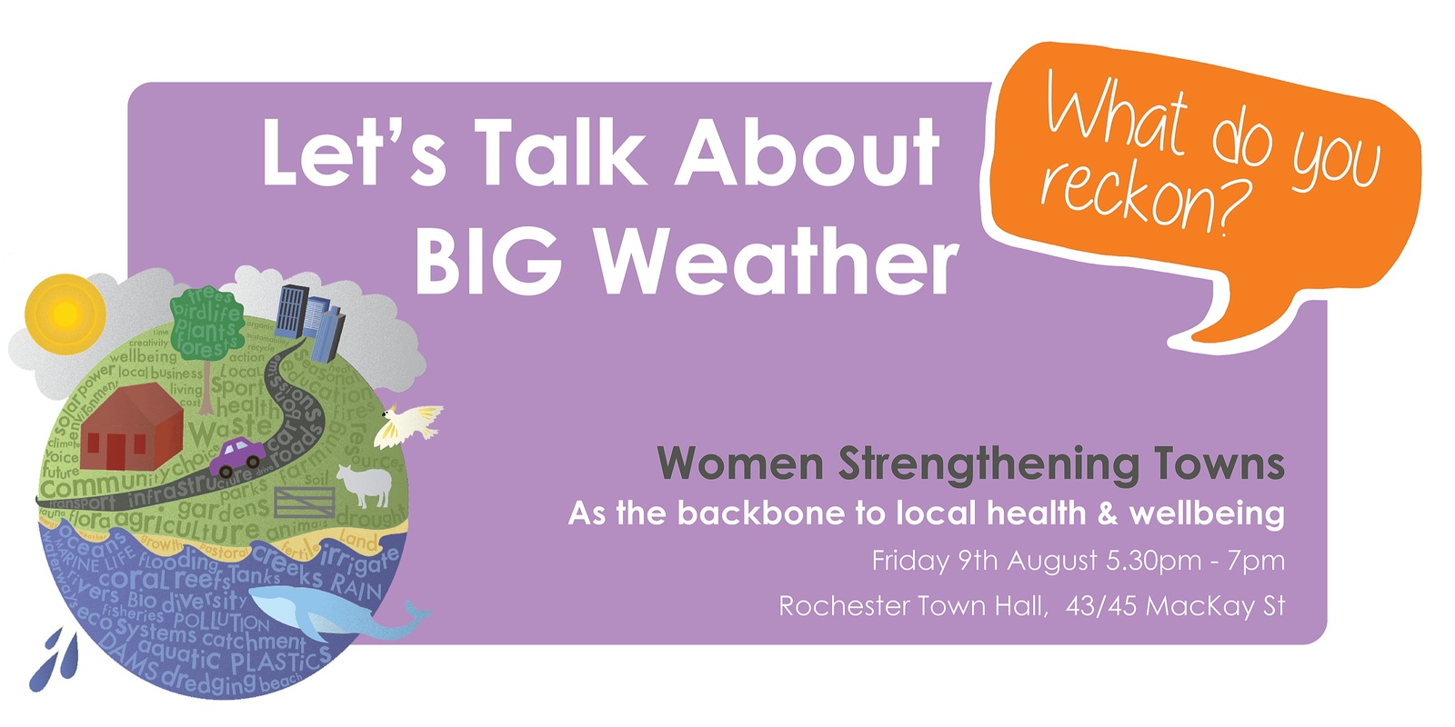 Banner image for Women Strengthening Towns | As the backbone to local health & wellbeing
