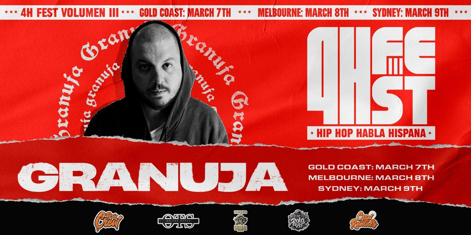 Banner image for 4H FEST VOL III: HIP HOP HABLA HISPANA - MELBOURNE