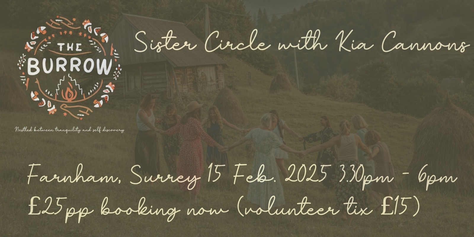 Banner image for Sister Circle with Kia Cannons: Awaken Your Spring Intentions: A Transformative Evening of Connection and Creativity