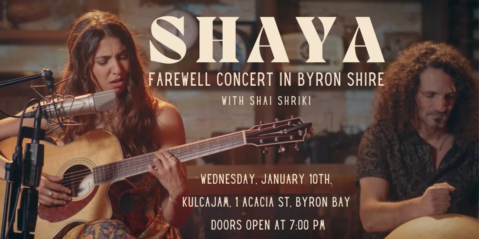 Banner image for SHAYA Live: Farewell Concert in Byron Shire