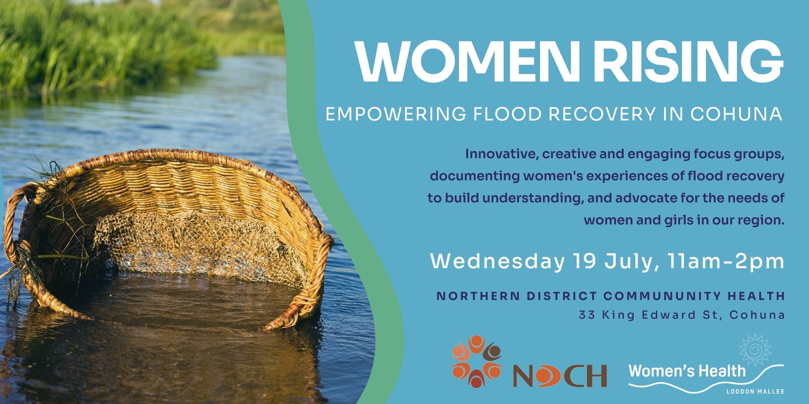 Banner image for Women Rising: Empowering Flood Recovery in Cohuna