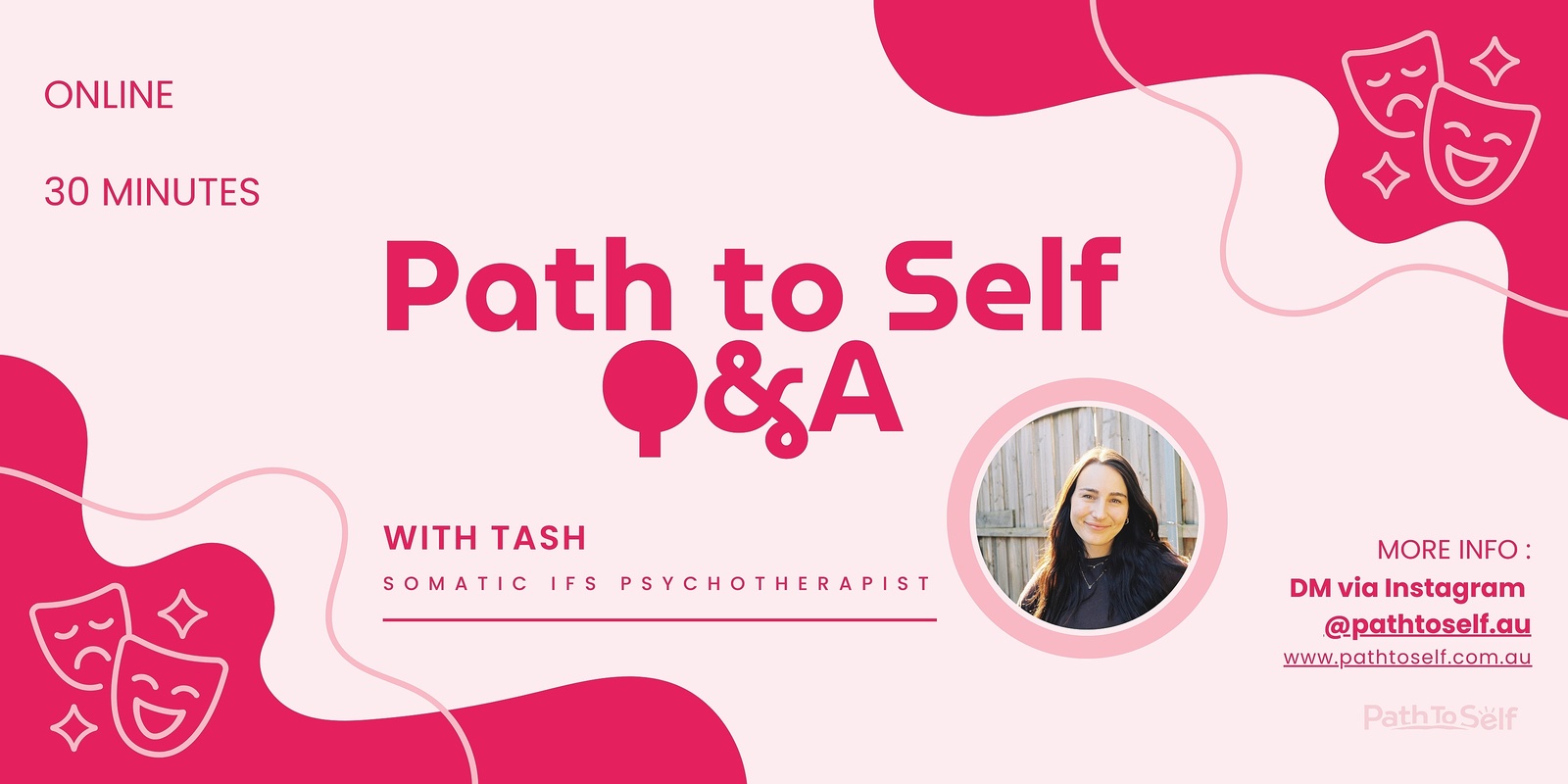 Banner image for Path to Self Q&A with Tash | Somatic IFS Psychotherapist 