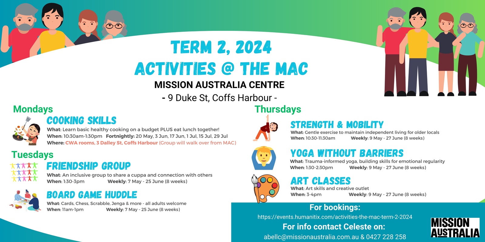 Banner image for Activities @ the MAC Term 2 2024